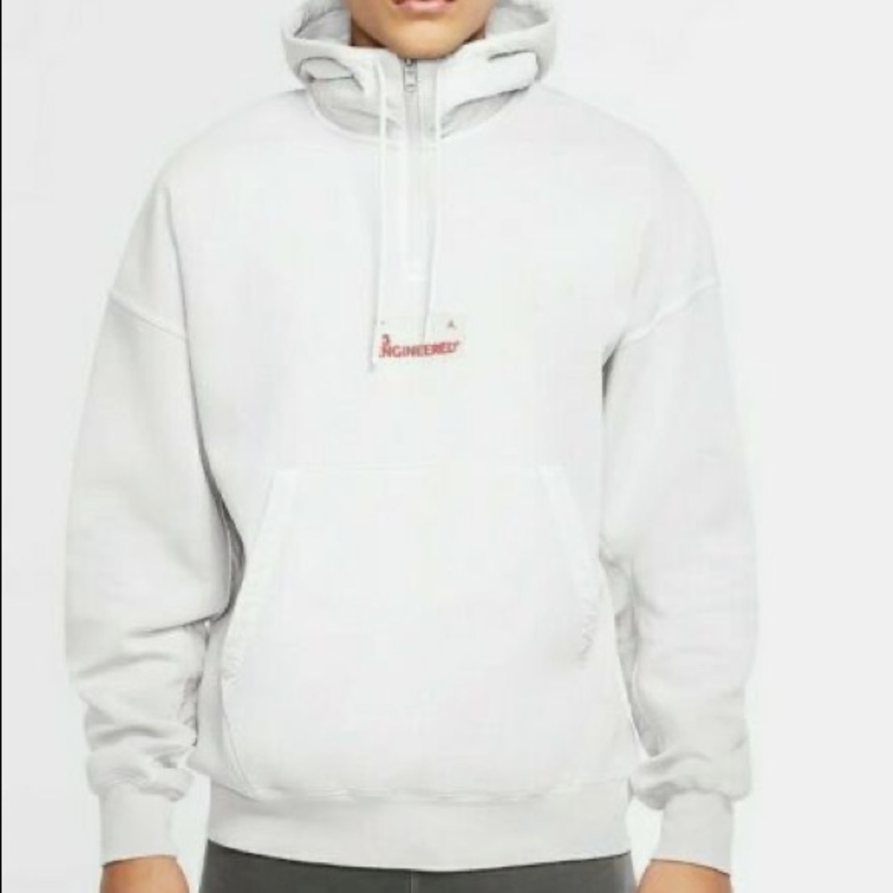Air Jordan 23 Engineered white hoodie quarter zip